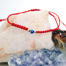 Load image into Gallery viewer, Evil Eye Red String Bracelet