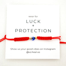 Load image into Gallery viewer, Red String Evil Eye Bracelet: Baby Size
