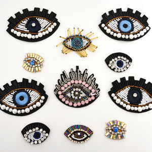 GOLDEN EVIL EYE PATCH