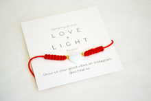 Load image into Gallery viewer, Heart Red String Bracelet
